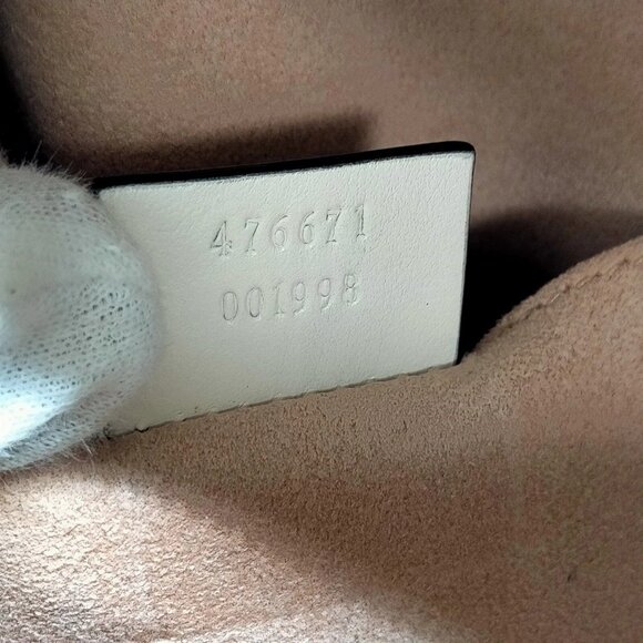 283630BG (X6) Gucci Backpack Bag White Leather - Picture 8 of 9